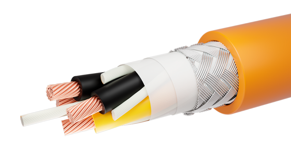 Силовой экранированный кабель малой емкости Servoflex PC
